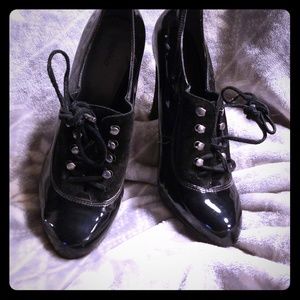 Patent leather heels